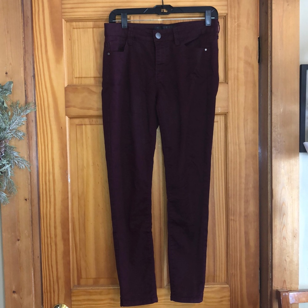 Dark purple stretchy skinny jeans